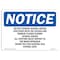 Signmission Safety Sign, OSHA Notice, 10" Height, No Exit During School Hours This Sign, Portrait OS-NS-D-710-V-14529 - alternate 1